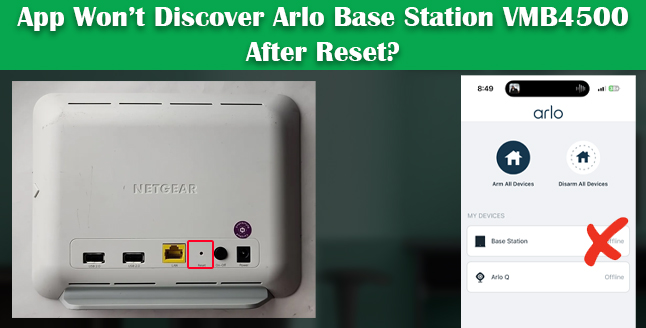 Discover Arlo Base Station VMB4500 After Reset
